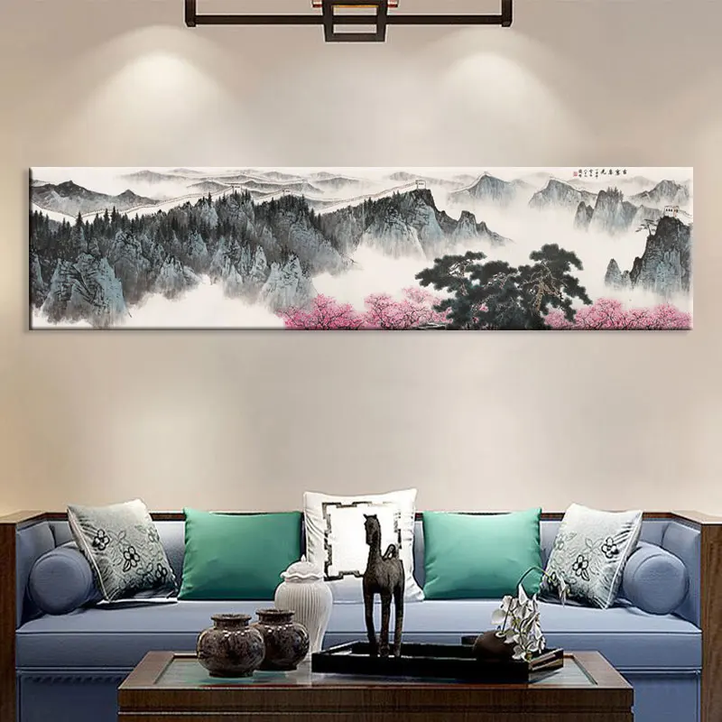 Large Wall Art Canvas Prints Chinese Mountain and River painting Picture Hall Living Room Decor Canvas Art Wall Poster Print-60
Large Wall Art Canvas Prints Chinese Mountain and River painting Picture Hall Living Room Decor Canvas Art Wall Poster Print-60