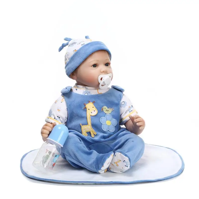 

Кукла реборн NPK силиконовая, тканевый корпус, креативный подарок для детей, кукла-младенец, 22 дюйма