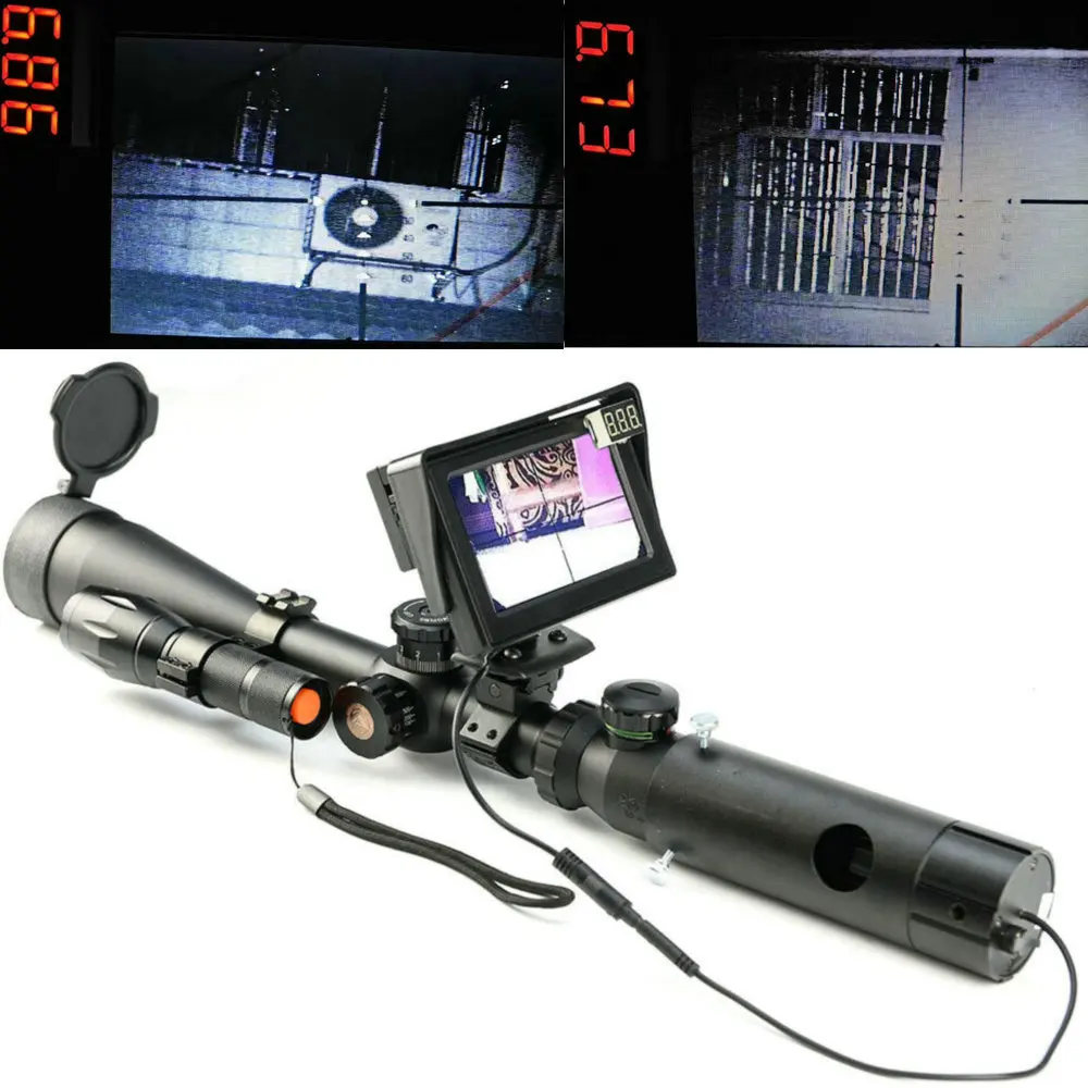 200M DIY Day Night Vision scope w/ LCD monitor 25mm /30mm mount rings IR Torch for Tactical monocular Hunting Trail Riflescope
200M DIY Day Night Vision scope w/ LCD monitor 25mm /30mm mount rings IR Torch for Tactical monocular Hunting Trail Riflescope