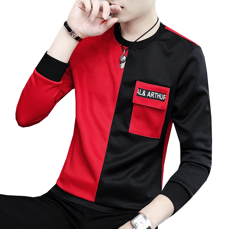 2019 new T-shirt male long sleeve autumn clothes winter velvet warm top personality trend clothes Korean version of clothing
2019 new T-shirt male long sleeve autumn clothes winter velvet warm top personality trend clothes Korean version of clothing