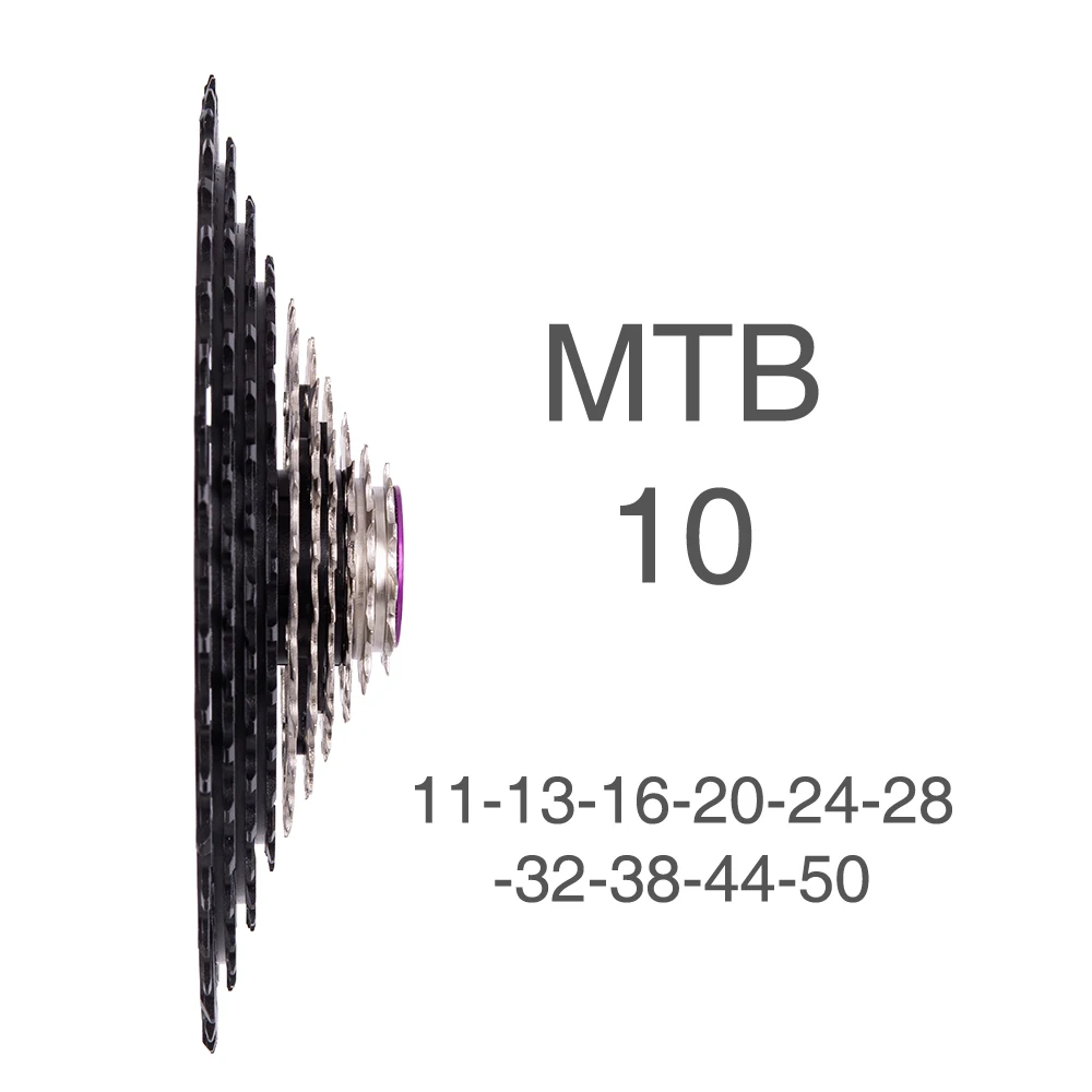 Сверхлегкая кассета ZTTO MTB 10 скоростей 11-50T SLR2 s 50T свободное колесо CNC 454%