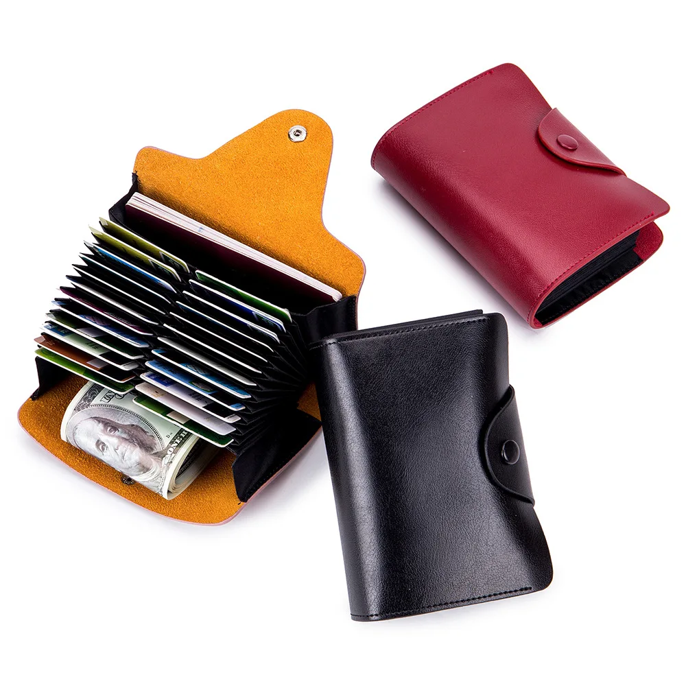 New Organ Multi-function Credit Card Holder Split Cow Leather Business Card Bank Cardholder Large Capacity Id Cards Bags
New Organ Multi-function Credit Card Holder Split Cow Leather Business Card Bank Cardholder Large Capacity Id Cards Bags