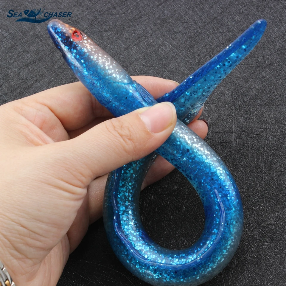 2pcs Slender sea snake 59g 30cm fishing lure big Bait fishing saltwater lure deep sea fish tackle soft bait lure Deepwater
2pcs Slender sea snake 59g 30cm fishing lure big Bait fishing saltwater lure deep sea fish tackle soft bait lure Deepwater