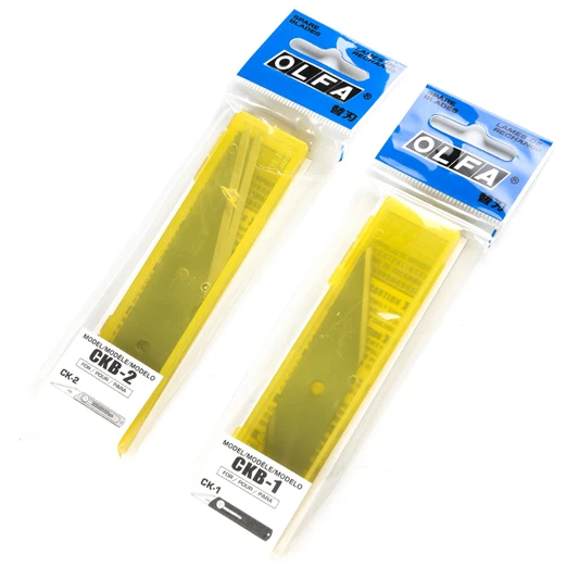 2 pieces Japan OLFA CKB-1 stainless steel trumpet blade angle paper cutter razor blade aper knife cutter
2 pieces Japan OLFA CKB-1 stainless steel trumpet blade angle paper cutter razor blade aper knife cutter