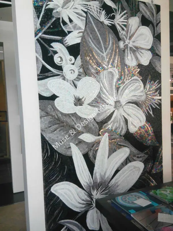 Customized Handmade Italy Style Blossom White Flower Mural Wall Glass Mosaic Tile for Showroom Wall Tile Stair
Customized Handmade Italy Style Blossom White Flower Mural Wall Glass Mosaic Tile for Showroom Wall Tile Stair