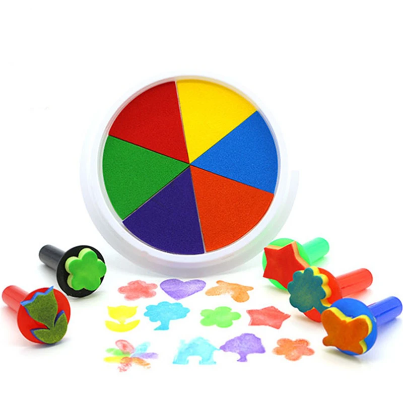 Funny 6 Colors Ink Pad Stamp DIY Finger Painting Craft Cardmaking For 0-12 months Kids Toy Kids Montessori Drawing baby toys
Funny 6 Colors Ink Pad Stamp DIY Finger Painting Craft Cardmaking For 0-12 months Kids Toy Kids Montessori Drawing baby toys