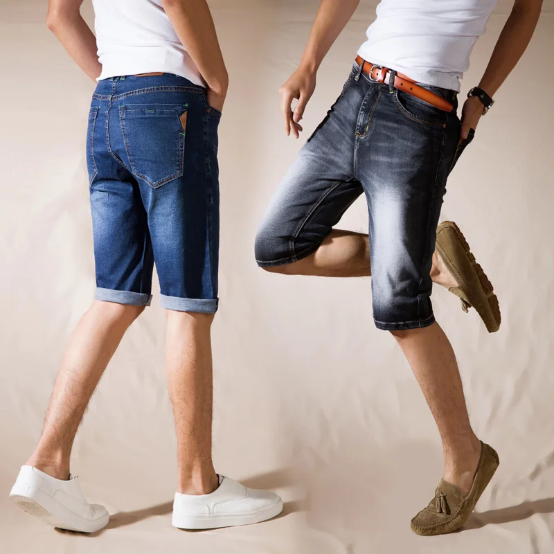 Factory direct sales summer thin ultra-high elastic denim shorts men straight tube repair men's leisure five-cent trousers
Factory direct sales summer thin ultra-high elastic denim shorts men straight tube repair men's leisure five-cent trousers