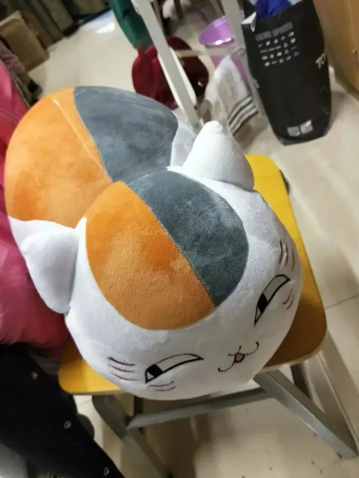 Natsume's Book of Friends Cat teacher plush doll pillow Costume Props ( stand 45cm | bend over 53cm ) Тематическая одежда и