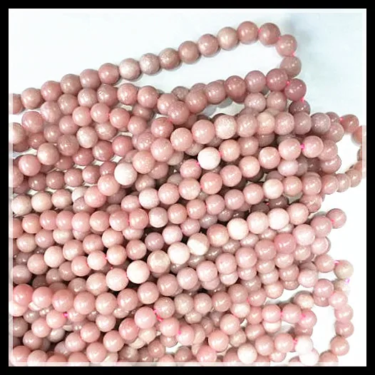 

1 String Nature Pink Opals Round Ball Gem Stone Size 4MM 6MM For Charms Bracelets Making Jewelry Findings Jewelry Fittings