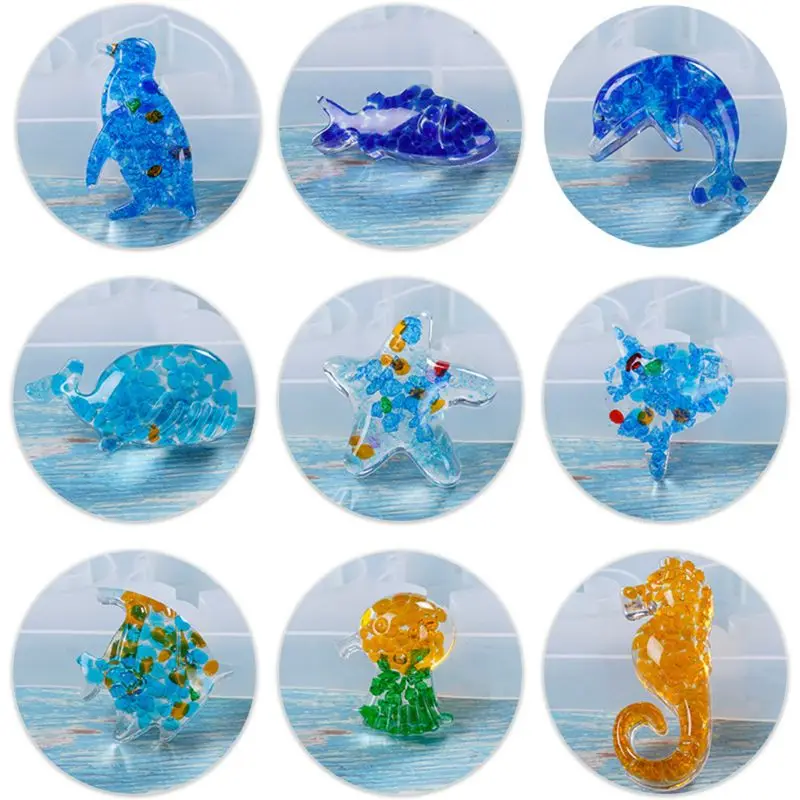 Free shipping DIY Jewelry Marine Style Crystal UV Epoxy Mold Creative Starfish Penguin Shape Collection Silicone Molds
Free shipping DIY Jewelry Marine Style Crystal UV Epoxy Mold Creative Starfish Penguin Shape Collection Silicone Molds