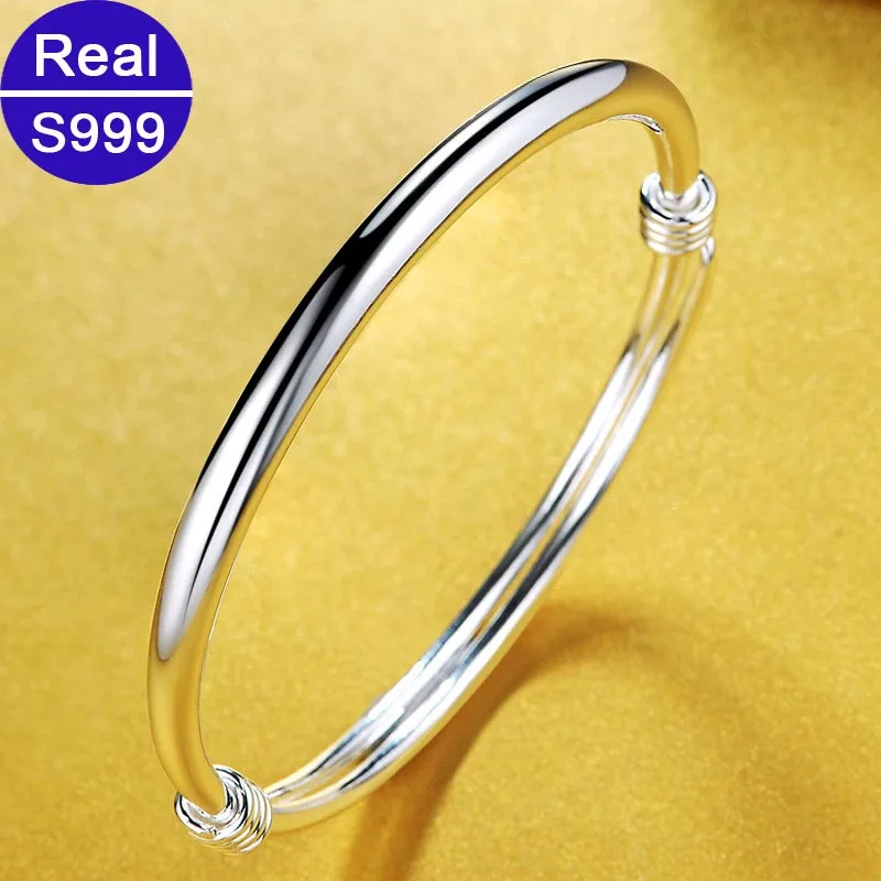 Red Trees Brand S999 Fine Jewelry Adjustable Bracelets Bangles For Mom Birthday Gift 100% Real Solid Silver Bangle With Box
Red Trees Brand S999 Fine Jewelry Adjustable Bracelets Bangles For Mom Birthday Gift 100% Real Solid Silver Bangle With Box
