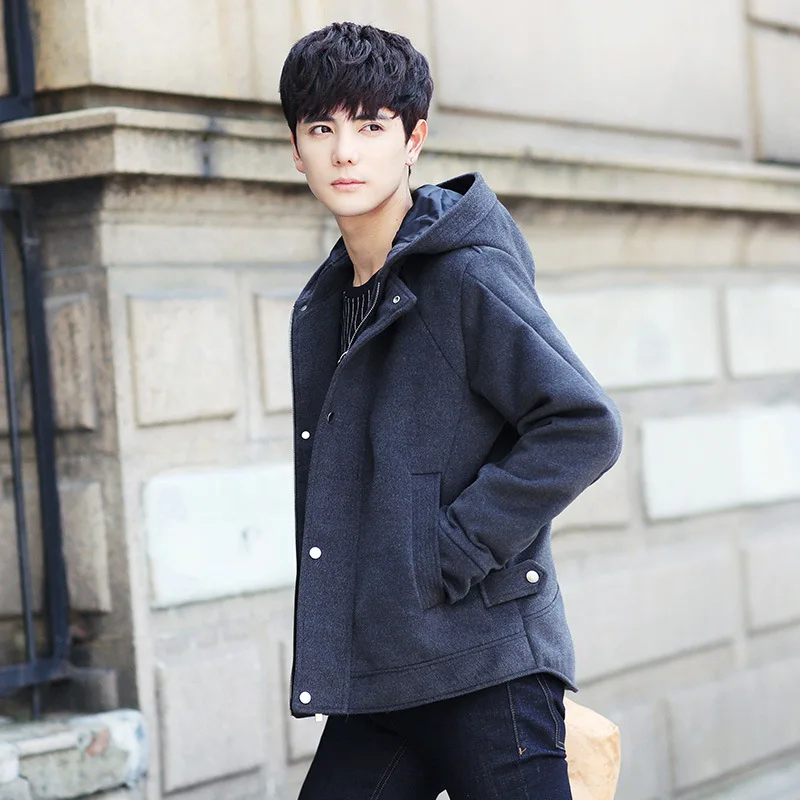 New winter cloth coat men handsome short woolen cloth leisure hooded windbreaker jacket cultivate one's morality
New winter cloth coat men handsome short woolen cloth leisure hooded windbreaker jacket cultivate one's morality