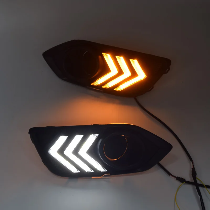For Honda HRV HR-V 2019 Turn Yellow Signal style Relay Waterproof ABS Car DRL 12V LED Daytime Running Light with fog lamp hole
For Honda HRV HR-V 2019 Turn Yellow Signal style Relay Waterproof ABS Car DRL 12V LED Daytime Running Light with fog lamp hole