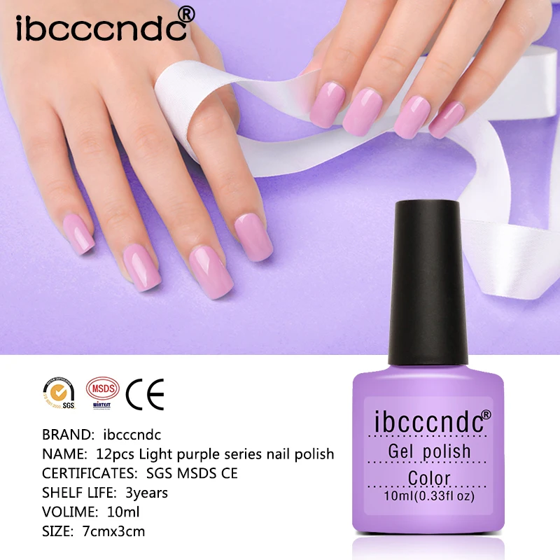 Ibcccndc 10ml Purpel Series UV Gel Polish 12pcs Per Set Long lasting Nail Gel LED Lamp Needed 12 Colors Soak Off Nail Art Beauty
Ibcccndc 10ml Purpel Series UV Gel Polish 12pcs Per Set Long lasting Nail Gel LED Lamp Needed 12 Colors Soak Off Nail Art Beauty