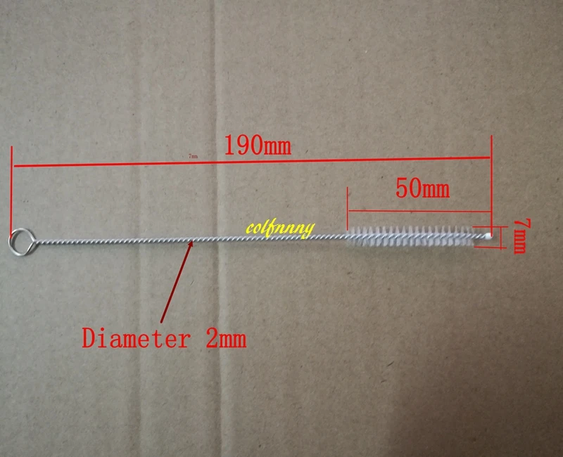 100pcs/lot 190*50*7mm Straw brush nylon catheter stainless steel straw brush fit for 6mm diameter straws
100pcs/lot 190*50*7mm Straw brush nylon catheter stainless steel straw brush fit for 6mm diameter straws