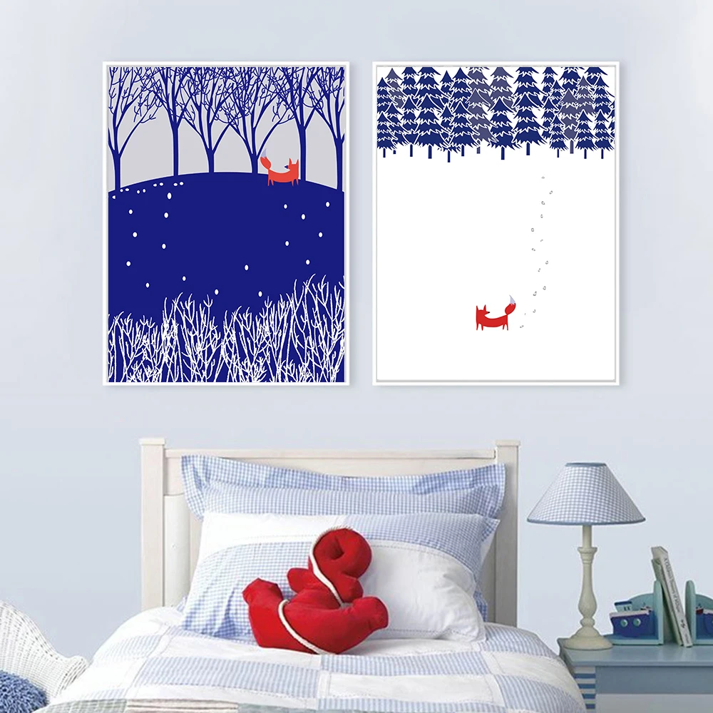 Modern Nordic Minimalist Landscape Animal Fox Tree Snow Huge Art Print Poster Wall Picture Canvas Painting No Frame Home Decor
Modern Nordic Minimalist Landscape Animal Fox Tree Snow Huge Art Print Poster Wall Picture Canvas Painting No Frame Home Decor