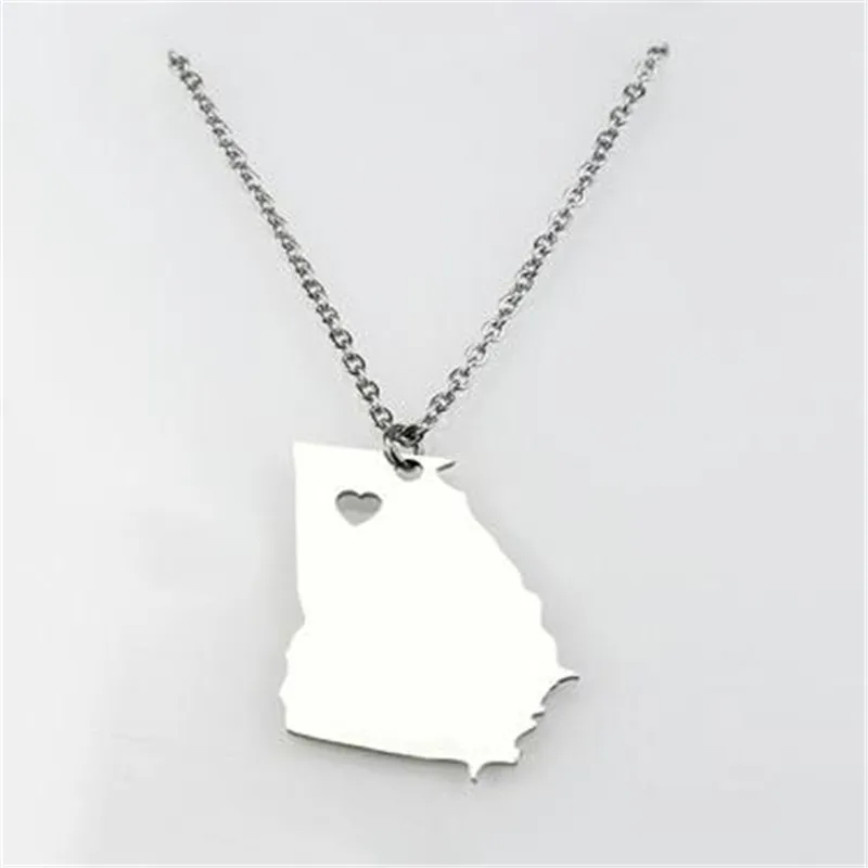 Sleek minimalist stainless steel map necklace New Brunswick,California Nevada,Maine,South Africa,Georgia Women Pendant Necklace
Sleek minimalist stainless steel map necklace New Brunswick,California Nevada,Maine,South Africa,Georgia Women Pendant Necklace