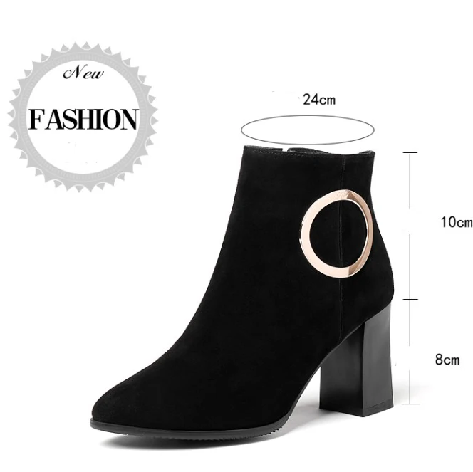 Olomm New Women Winter Warm Ankle Boots Comfort Kid Suede Square Heels Boots Pointed Toe Black Shoes Women Ladies US Size 3-13
Olomm New Women Winter Warm Ankle Boots Comfort Kid Suede Square Heels Boots Pointed Toe Black Shoes Women Ladies US Size 3-13