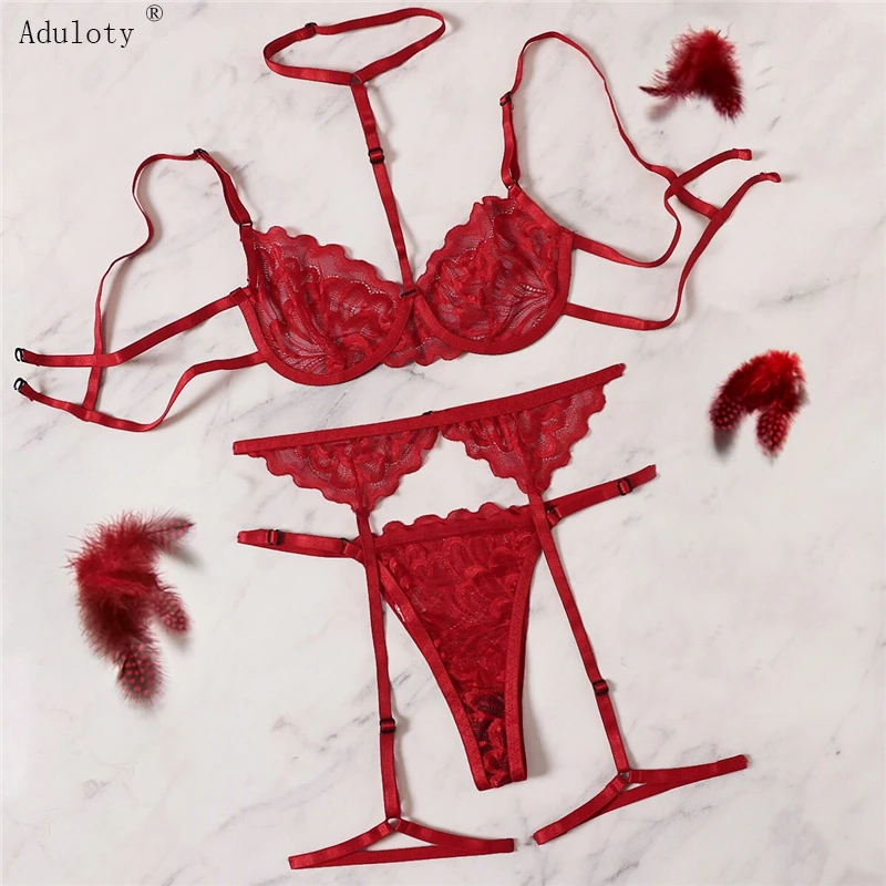 Aduloty Red Floral Lace Garter Lingerie Set With Choker Women Intimates 2021 Underwire Bra And Thongs Ladies Underwear Set
Aduloty Red Floral Lace Garter Lingerie Set With Choker Women Intimates 2021 Underwire Bra And Thongs Ladies Underwear Set