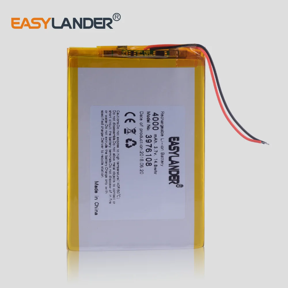 Polymer battery 9 inches tablet battery domestic the built-in rechargeable battery 4000 mah 3976108 for CUBE iWork8 Air -tablet
Polymer battery 9 inches tablet battery domestic the built-in rechargeable battery 4000 mah 3976108 for CUBE iWork8 Air -tablet