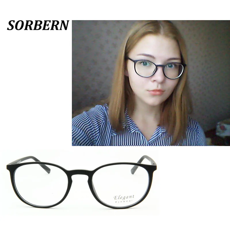 SORBERN TR90 Retro Round Eye Glasses For Women Optical Light Weight Spectacle Frame Vintage Women'S Eyewear Frames Ladies
SORBERN TR90 Retro Round Eye Glasses For Women Optical Light Weight Spectacle Frame Vintage Women'S Eyewear Frames Ladies