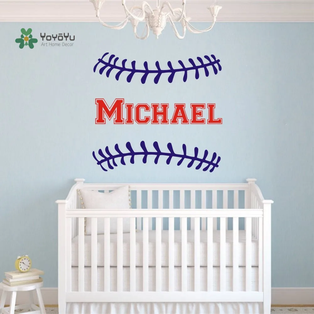 Personalized Baseball Name Wall Sticker Sports Custom Made Boys Name Wall Sticker Art Kids Teenboys Bedroom Vinilos NY-267
Personalized Baseball Name Wall Sticker Sports Custom Made Boys Name Wall Sticker Art Kids Teenboys Bedroom Vinilos NY-267
