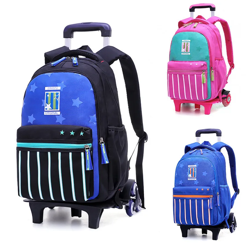Latest Removable Fashion stripe Children School Bags backpacks 2/6 Wheels boys girls large capacity Trolley Schoolbag Mochilas
Latest Removable Fashion stripe Children School Bags backpacks 2/6 Wheels boys girls large capacity Trolley Schoolbag Mochilas