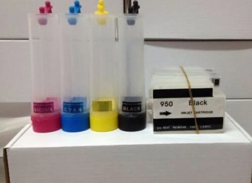Empty Continuous ink system for HP printers 950 951 officejet 8600 8100 With ARC Chip
Empty Continuous ink system for HP printers 950 951 officejet 8600 8100 With ARC Chip