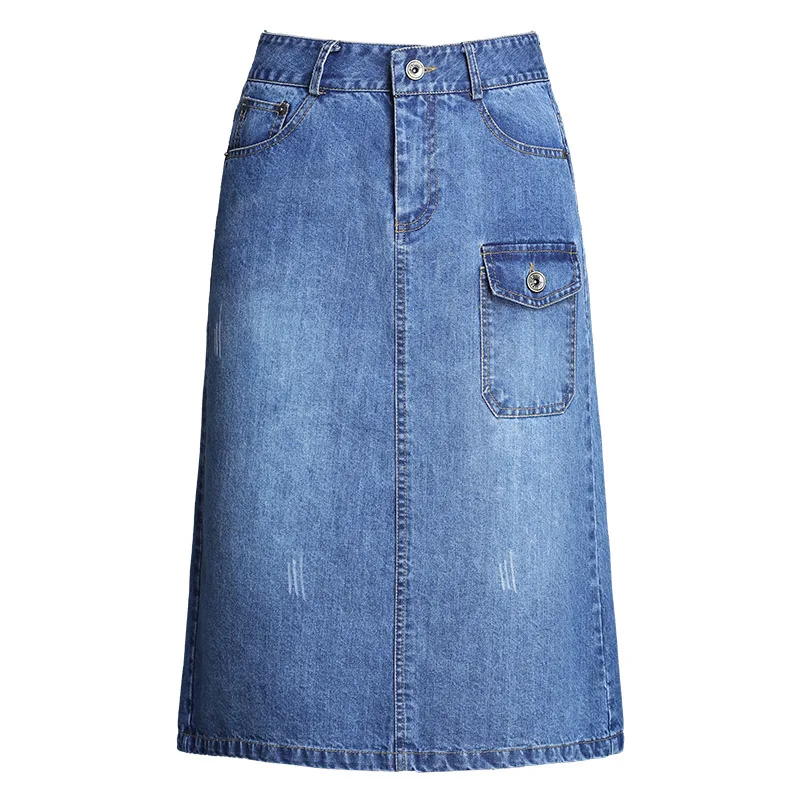 2019 summer simple sweet Korean women skirts cowboy Slim A word skirts Hole Women Denim Skirt OL long Bodycon High Quality
2019 summer simple sweet Korean women skirts cowboy Slim A word skirts Hole Women Denim Skirt OL long Bodycon High Quality