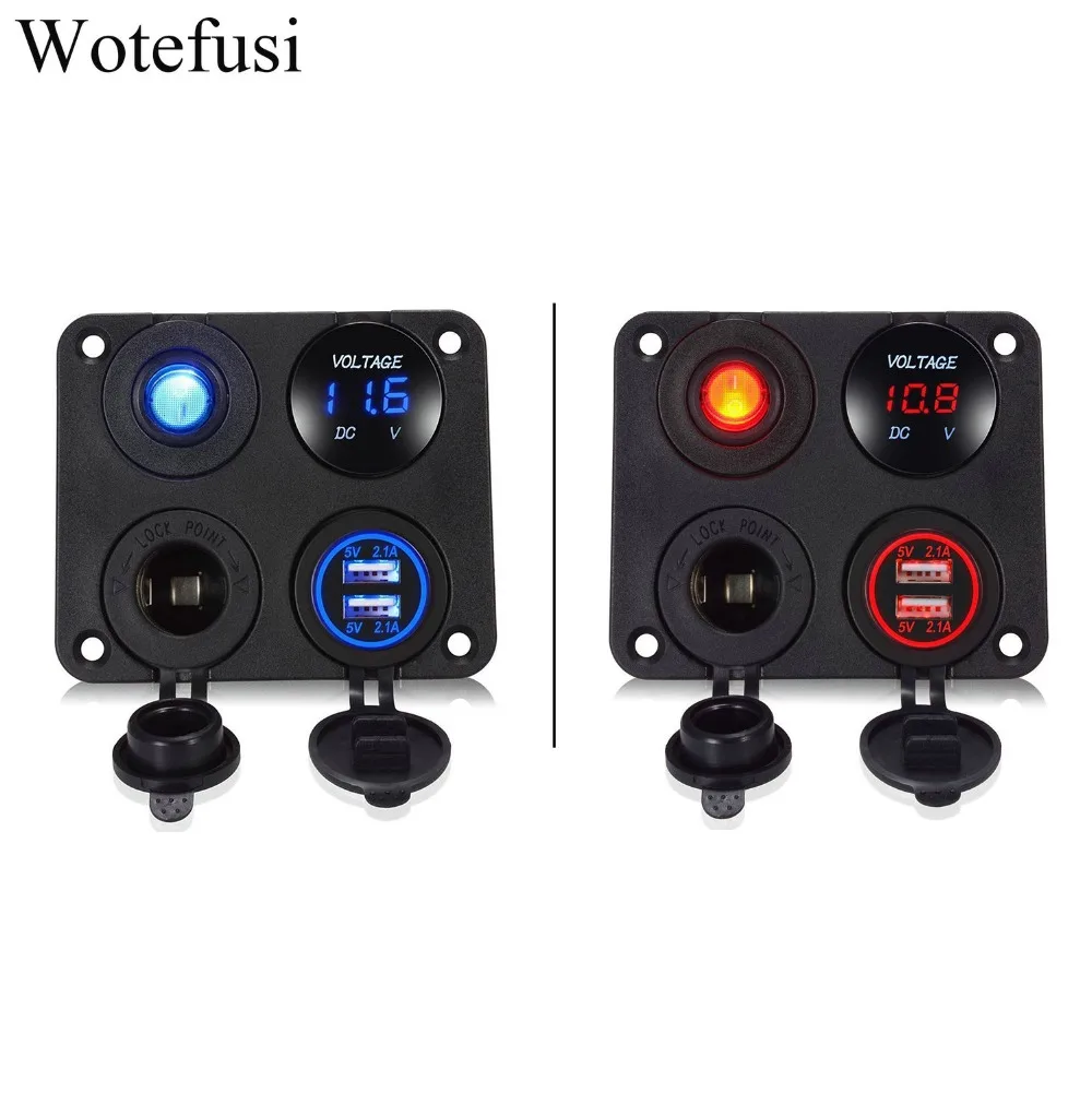 Панель для зарядного устройства Wtfs 4 в 1, 4,2 А, двойная розетка USB для зарядного устройства, 12 В, светодиодный вольтметр, тумблер включения-выкл...
Панель для зарядного устройства Wtfs 4 в 1, 4,2 А, двойная розетка USB для зарядного устройства, 12 В, светодиодный вольтметр, тумблер включения-выкл...