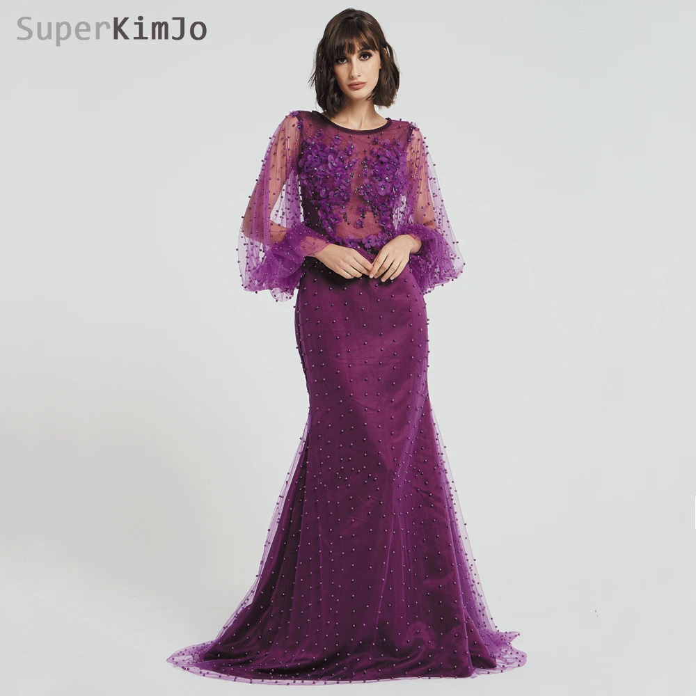 SuperKimJo Flare Sleeve Evening Dresses 2019 Purple Peals Mermaid Sexy Evening Gown Formal Dress Women Elegant Robe De Soiree
SuperKimJo Flare Sleeve Evening Dresses 2019 Purple Peals Mermaid Sexy Evening Gown Formal Dress Women Elegant Robe De Soiree