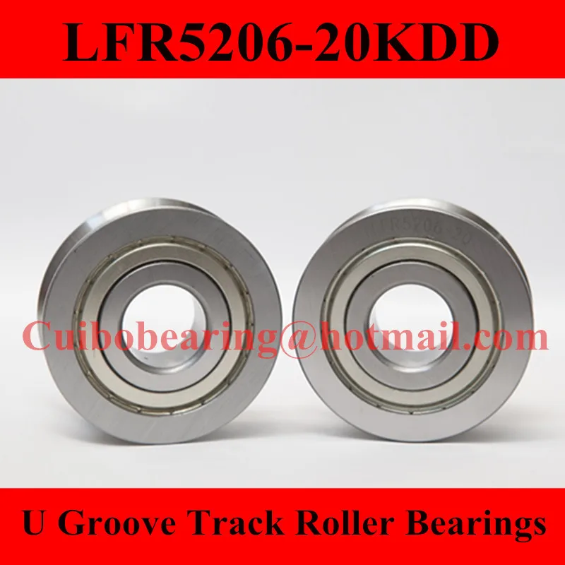 

2PCS LFR5206-20KDD LFR5206-20NPP Groove Track Roller Bearings LFR5206-20 ZZ 2RS Size:25*72*25.8mm