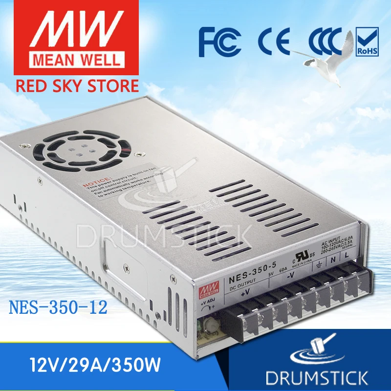 Steady MEAN WELL NES-350-12 12V 29A meanwell NES-350 348W Single Output Switching Power Supply
Steady MEAN WELL NES-350-12 12V 29A meanwell NES-350 348W Single Output Switching Power Supply