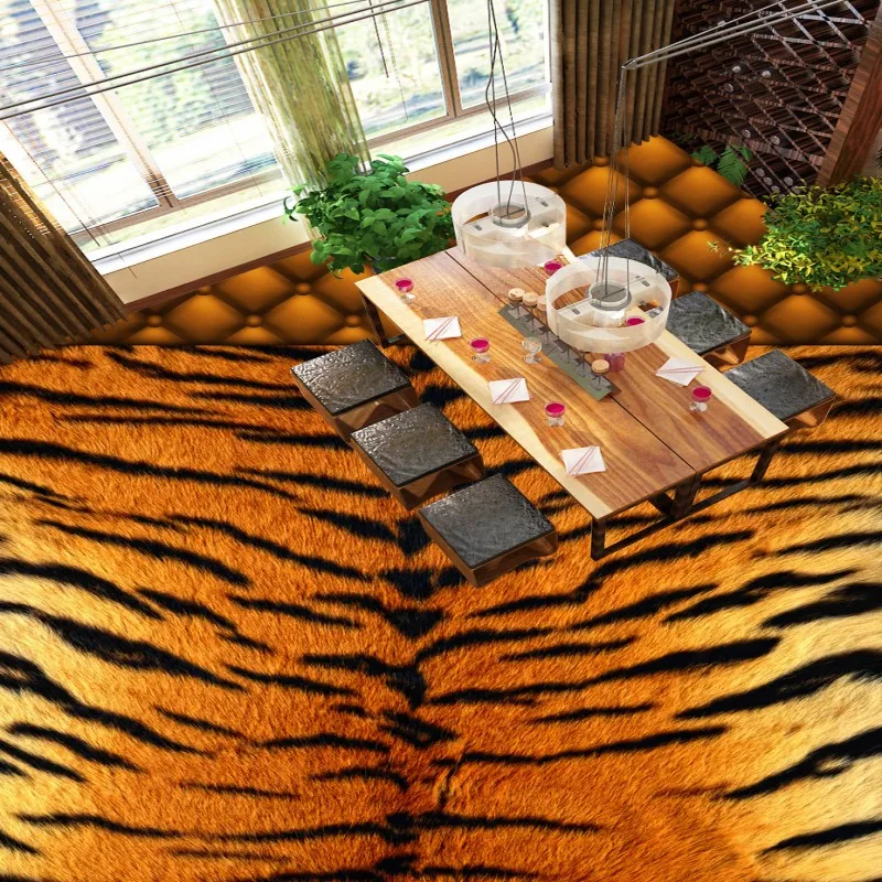 Free Shipping tiger bathroom bedroom thickened 3D floor high-quality anti-skidding living room self-adhesive mural wallpaper
Free Shipping tiger bathroom bedroom thickened 3D floor high-quality anti-skidding living room self-adhesive mural wallpaper