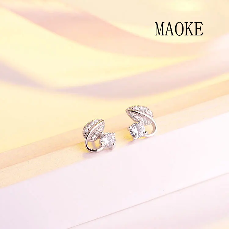 Promotional S925 Sterling SV Leaves Micro-inlaid Zircon Earrings Fashion Jewelry for Women's Fashion Gifts
Promotional S925 Sterling SV Leaves Micro-inlaid Zircon Earrings Fashion Jewelry for Women's Fashion Gifts