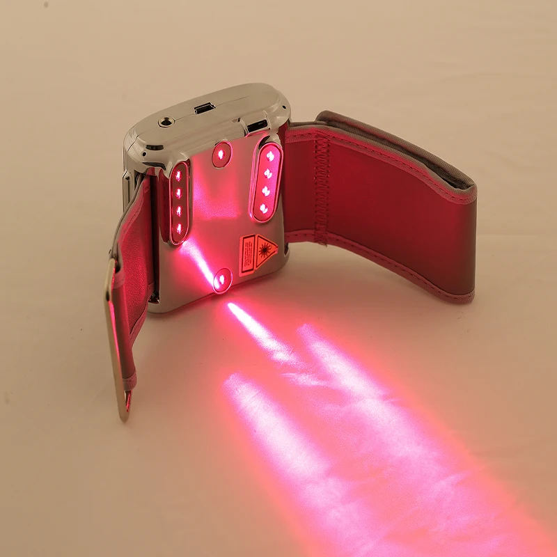 

650 нм красные холодные лазерные часы медицинское обслуживание лечение диабет гиполипиэнки снижение жира в крови