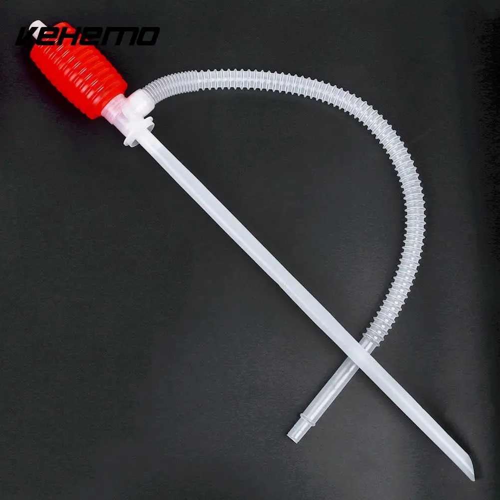 Manual Hand Siphon Syphon Pumps Oil Gasoline Petrol Liquid Pipe Sucker