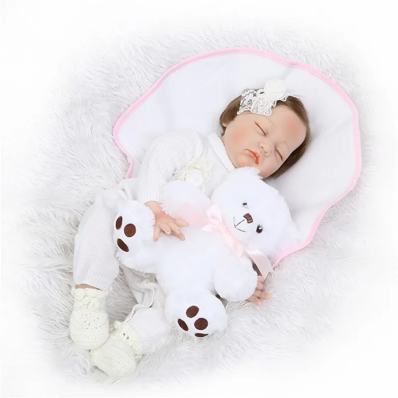 doll reborn girl soft cloth body de silicone menina 55cm reborn babies dolls brinquedos toys for Girls Sleeping playmate toy
doll reborn girl soft cloth body de silicone menina 55cm reborn babies dolls brinquedos toys for Girls Sleeping playmate toy