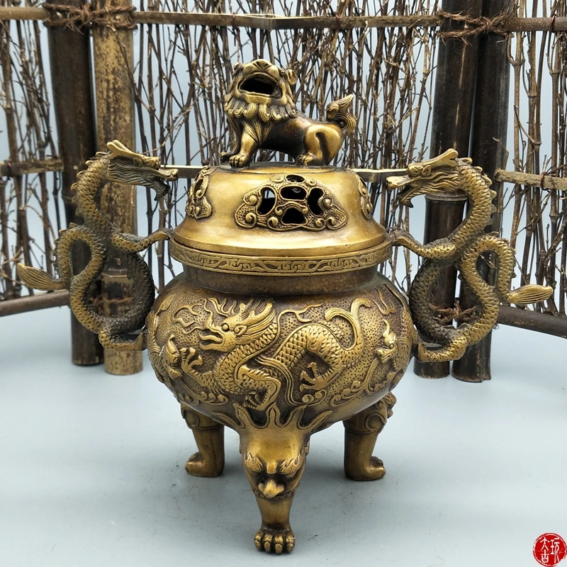 Медный горшок/курильница в старинном стиле старой династии MingDynasty, резьбовые поделки ручной работы, лучшая коллекция украшений, бесплатная ...
Медный горшок/курильница в старинном стиле старой династии MingDynasty, резьбовые поделки ручной работы, лучшая коллекция украшений, бесплатная ...