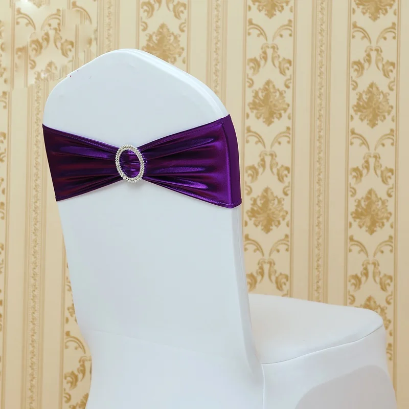Hot Sale Shiny Metallic Purple Colour Lycra Sash Lycra Band Shiny Ribbon With Round Buckle Spandex Chair Sashes For Wedding Sale
Hot Sale Shiny Metallic Purple Colour Lycra Sash Lycra Band Shiny Ribbon With Round Buckle Spandex Chair Sashes For Wedding Sale