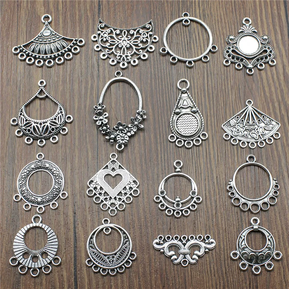 10pcs Charms Earring Connector Antique Silver Color Earring Connector Charms Earring Connector Charms For Jewelry Making
10pcs Charms Earring Connector Antique Silver Color Earring Connector Charms Earring Connector Charms For Jewelry Making