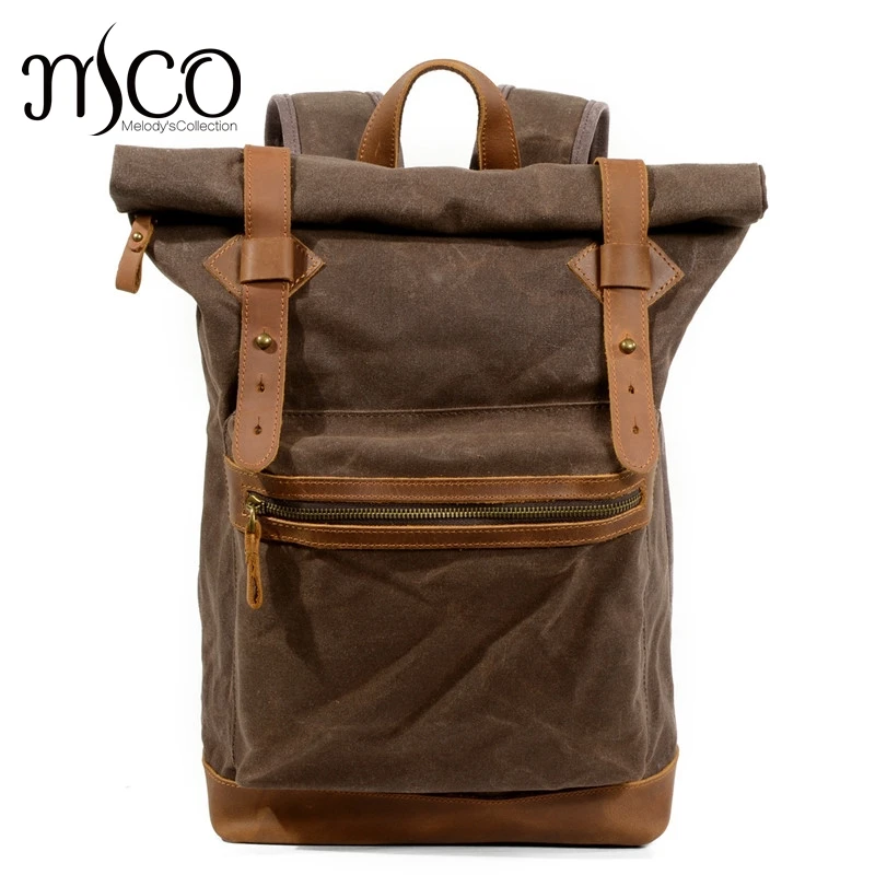 Luxury Canvas Leather Man Backpacks Waterproof Traveling Daypacks Vintage Students Rucksacks Retro Women Bagpack
Luxury Canvas Leather Man Backpacks Waterproof Traveling Daypacks Vintage Students Rucksacks Retro Women Bagpack