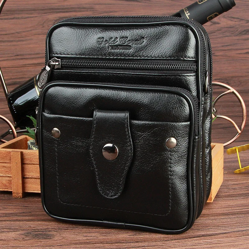 GOLD CORAL Male Belt Bag Genuine Leather Man Bag Fashion Handbag Shoulder Bag Small Messenger Bags For Men Cowhide Casual P
GOLD CORAL Male Belt Bag Genuine Leather Man Bag Fashion Handbag Shoulder Bag Small Messenger Bags For Men Cowhide Casual P