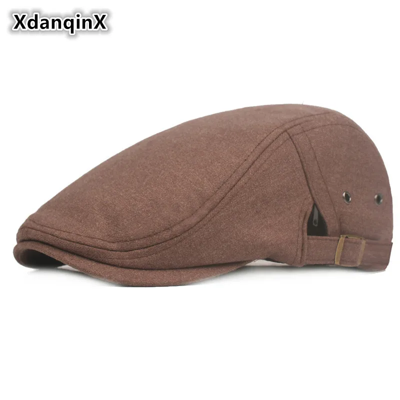 XdanqinX Adjustable Head Size Men's Felt Woolen Heret Hat Spring Autumn Simple British Fashion Visor Cap For Adult Trucker Caps
XdanqinX Adjustable Head Size Men's Felt Woolen Heret Hat Spring Autumn Simple British Fashion Visor Cap For Adult Trucker Caps