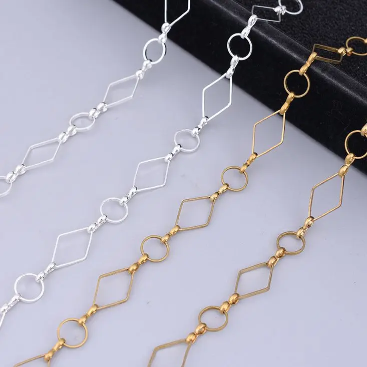 Gold Silver Plated Copper Rectangle Chain Handmade Jewelry Making Findings Component DIY Accessories 5m/roll Wholesale
Gold Silver Plated Copper Rectangle Chain Handmade Jewelry Making Findings Component DIY Accessories 5m/roll Wholesale