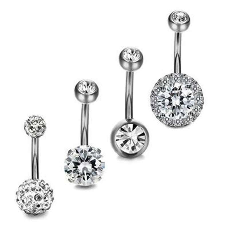 4 pcs/set New Arrival Fashion Navel Nail Belly Button Rings white Rhinestone Decoration Piercing Body Jewelry
4 pcs/set New Arrival Fashion Navel Nail Belly Button Rings white Rhinestone Decoration Piercing Body Jewelry