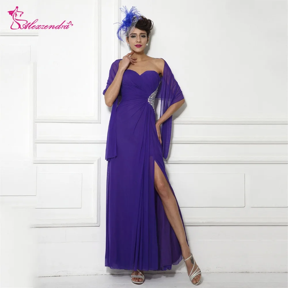 Alexzendra Purple Beaded Chiffon Prom Dresses with Side Slit A Line Evening Dresses with Shawl Party Dresses Customized
Alexzendra Purple Beaded Chiffon Prom Dresses with Side Slit A Line Evening Dresses with Shawl Party Dresses Customized