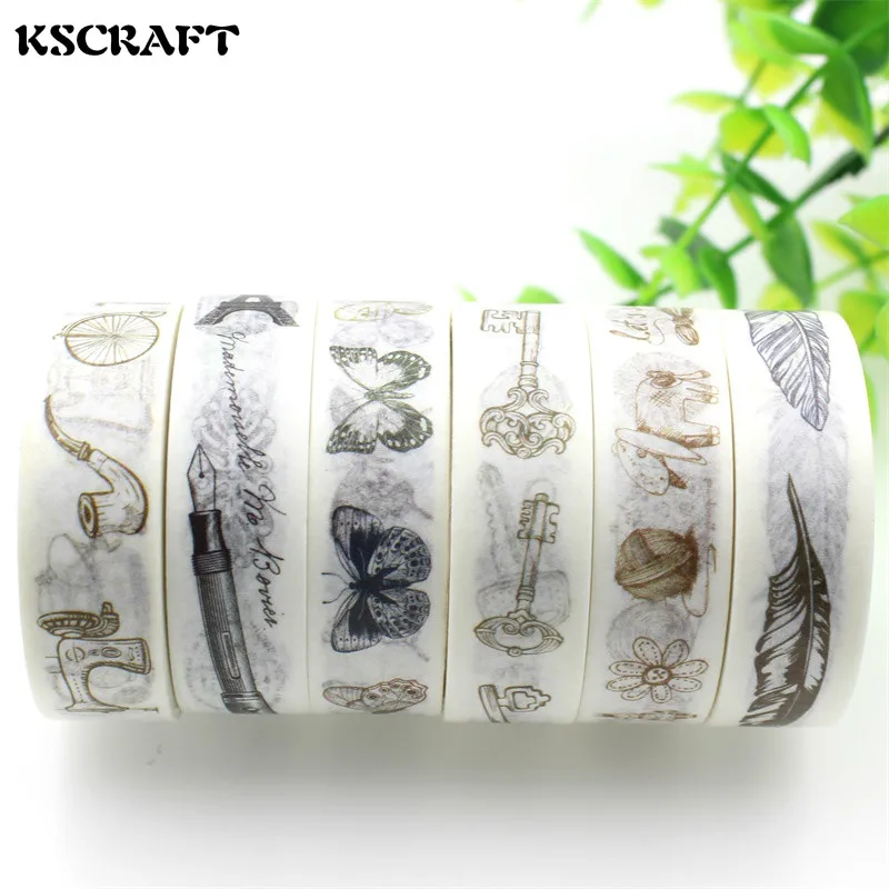 Клейкая лента KSCRAFT 15 мм * 7 м для скрапбукинга, «сделай сам», липкая декоративная Маскировочная японская бумага, Васи-лента, коллекция в стиле ...
Клейкая лента KSCRAFT 15 мм * 7 м для скрапбукинга, «сделай сам», липкая декоративная Маскировочная японская бумага, Васи-лента, коллекция в стиле ...