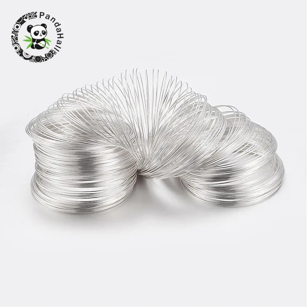 Steel Bracelet Memory Wire, Silver Color, about 55mm inner diameter, wire: 0.6mm, about 1100 circles/500g
Steel Bracelet Memory Wire, Silver Color, about 55mm inner diameter, wire: 0.6mm, about 1100 circles/500g