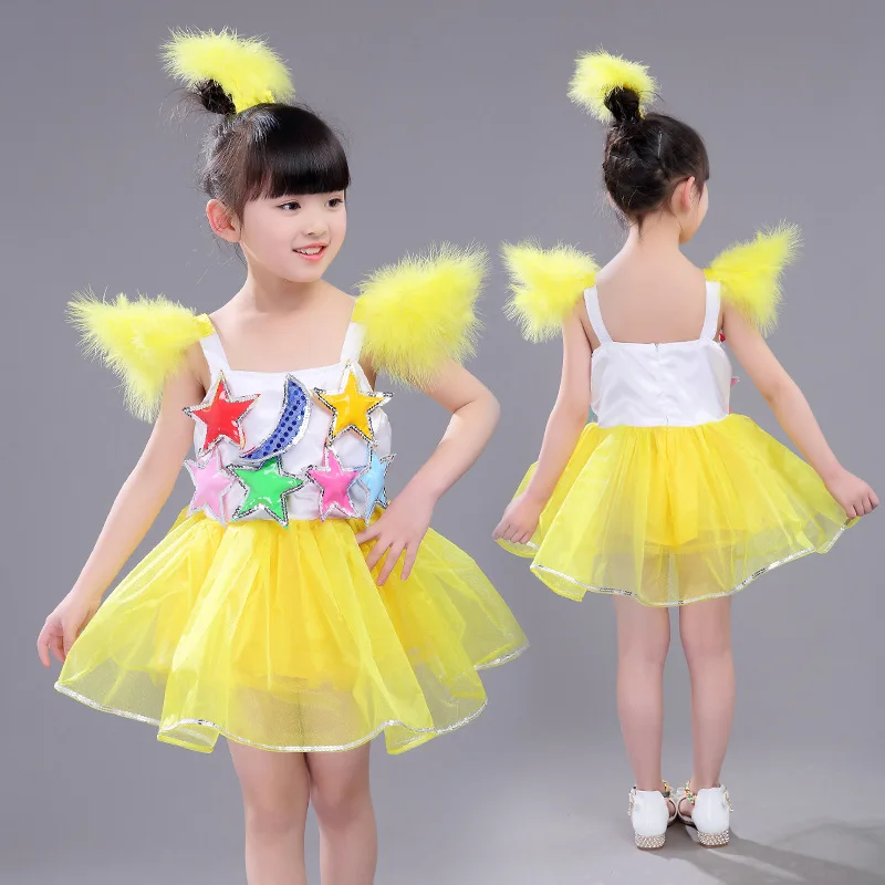 Cantata kindengarden kid girls puff skirts ballroom performance naive and simple dress 100~140 cm with head acc. #8713
Cantata kindengarden kid girls puff skirts ballroom performance naive and simple dress 100~140 cm with head acc. #8713